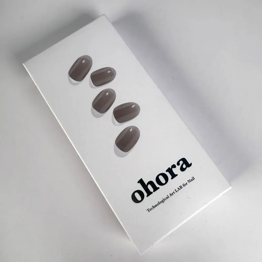 Ohora N Bare Gray Semi Cured Gel Nail Polish Strips NB-012-J Winter 003